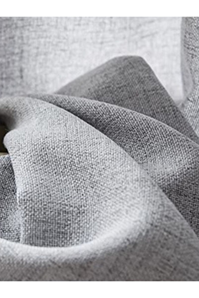 Choice ستائر نوافذ جديدة رمادية اللون، قطعة واحدة، عرض 210 سم × طول 233 سم، مصنوعة من القطن والكتان الكوري، بتصميم جديد