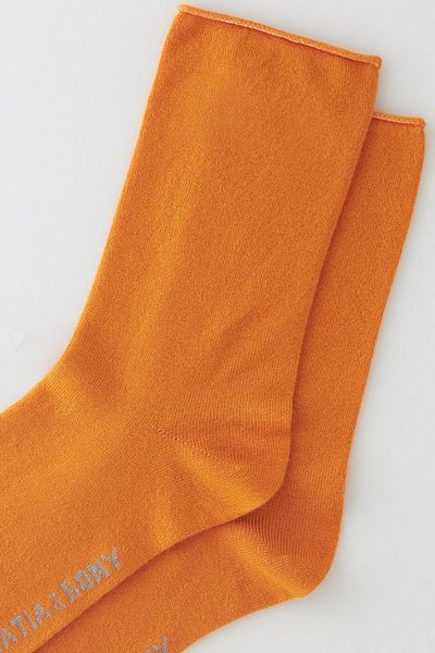 Katia&Bony Neon Orange Modal Thin Sock Γυναικείες κάλτσες - Elasticless