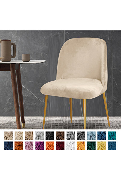 Choice غطاء كرسي A1 قطعة واحدة من المخمل الناعم وغطاء كرسي طعام منحني منقار ا...