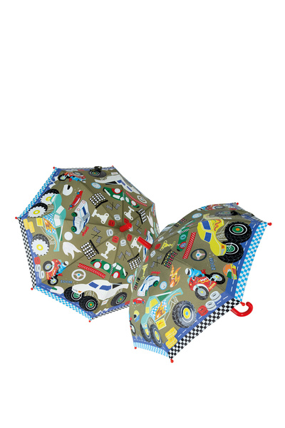 floss and rock Cars Araba Desenli Renk Değiştiren Çocuk Şemsiye