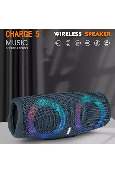 EMATTERIO Boxă Portabilă cu Lumini RGB, Bluetooth 5.0, 30 W, IPX6, USB/AUX/SD/Radio, 4000 mAh