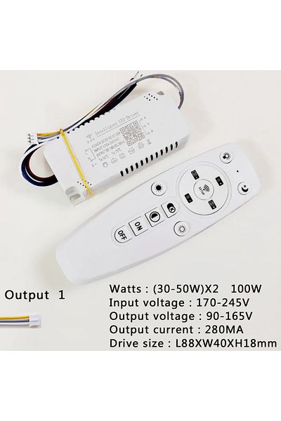 Choice (30-50W)X2 100W APP Control LED Driver 2.4G Remote Intelligent LED Transformer 12-24W 40W 80W 120W 3