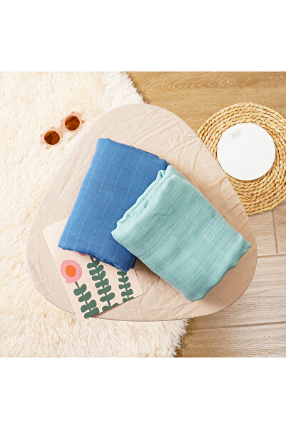 kangobaby S85S87 #My Soft Life# 2pcs Set New Breathable Baby Muslin Cotton Sw...