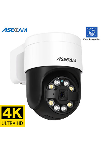 Choice1 2.8mm 8MP 4K Face Camera ASECAM 8MP 4K PTZ IP Camera Outdoor AI Face Detection Audio POE H.265 Onvif