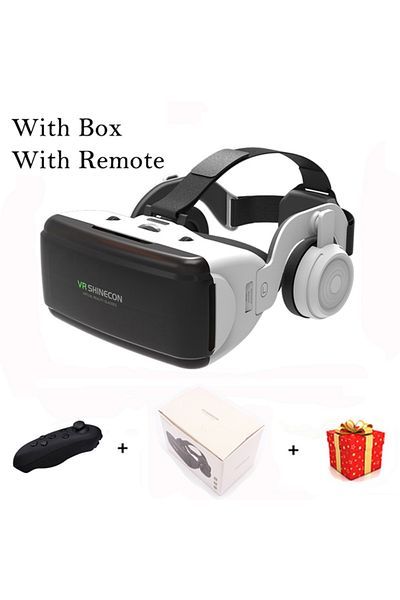 Choice جهاز تحكم عن بعد لسماعات الرأس ونظارات الواقع الافتراضي Shinecon Casque ثلاثية الأبعاد لأجهزة iPhone وAndroid