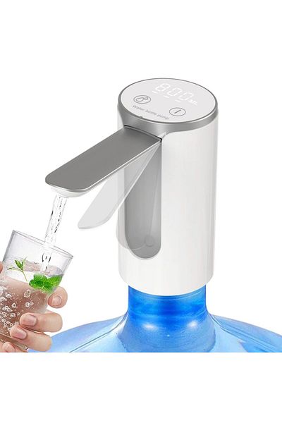 Choice White LED Display Water Dispenser, Touch Button 3 Quantitative Settings Drinking Water Pump, Type C