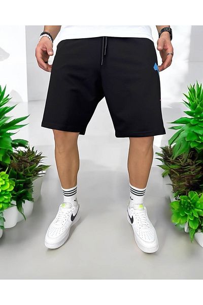 dehaine Premium shorts for men, Black with print, Y240