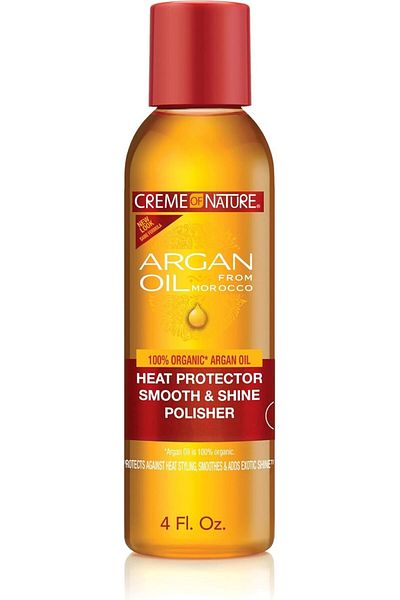 Creme of Nature Argan Oil From Morocco Heat Protector, Smooth & Shine Polisher Anti Frizz Control 4Fl Oz/118ml