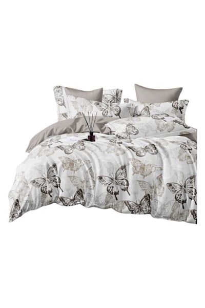 OEM Elegant Double Bed Set with 6 PCS, Fine Cotton, Elastic Sheet 180x200cm