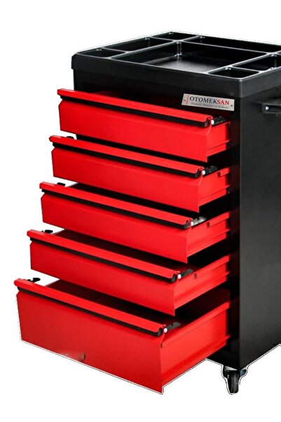 Genel Markalar Teleskopik Raylı 5 Çekmeceli Takım Arabası – 1.2 mm Gövde, 2 S...