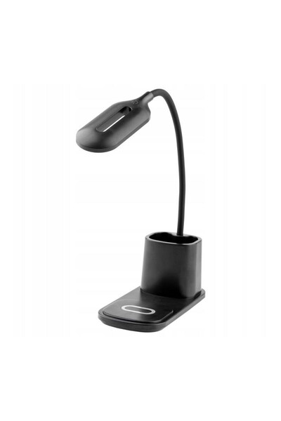 MasterLED Lampă de birou LED flexibilă, 30W, încărcător QI, buton tactil, 3 m...