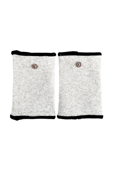 Choice1 زوج واحد من قفازات المعصم الكهربائية والجوارب ودعامة الألياف الفضية ا...