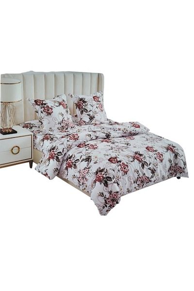 OEM Double Bed Sheet Set, 4 Pieces Cotton, 200 x 230cm Sheet, 180 x 230cm Duvet Cover, 2 Pillowcases 75