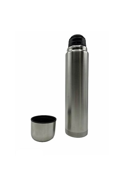 AXC Termos de camping din oțel inoxidabil cu cană, 1L