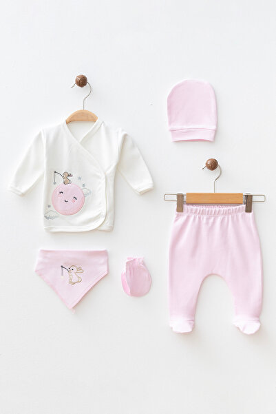 yukobaby bebeğiniz için en doğalı مجموعة بيبي ليتل رابيت من القطن الوردي مكون...