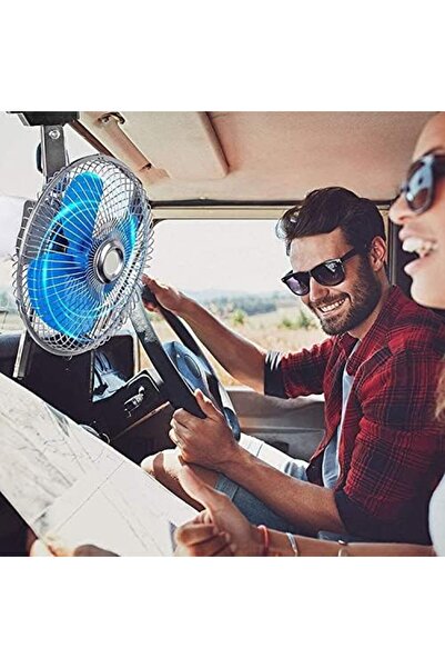 Generic 24V Portable Auto Vehicle Cooling Oscillating Fan for Car Dashboard 10 inch Clip Type