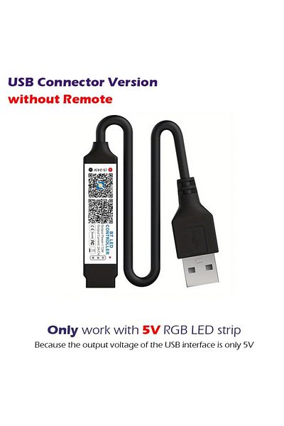 Choice USB5V no Remote RGB Bluetooth Controller LED Light Strip Smart Phone APP RF Remote Controller for DC