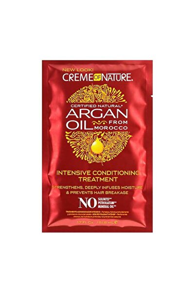 Creme of Nature علاج ترطيب مكثف بزيت الأرغان يقوي الشعر ويمنع تكسره 1.75 أونص...