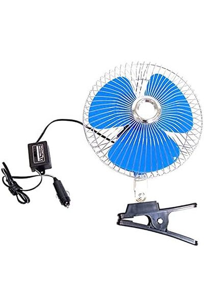 Generic 24V Portable Auto Vehicle Cooling Oscillating Fan for Car Dashboard 10 inch Clip Type