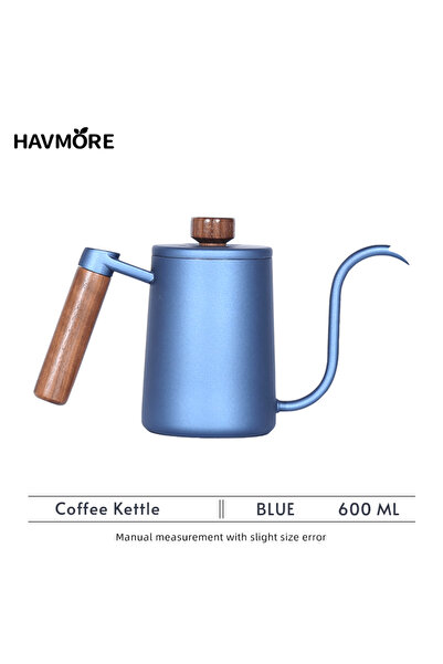 Choice Blue-600ml 304 Stainless Steel 600ml Long Gooseneck Spout Barista Espresso Coffee Maker Kettle Teapo
