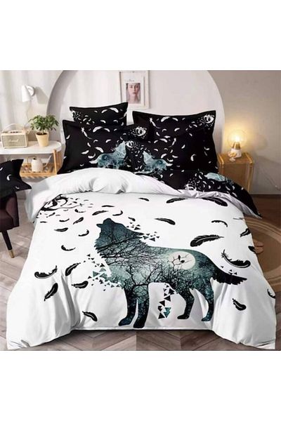 JOJO HOME Double Bed Linen Set, Finet, 6 Pieces, J3DD-12, Printed, 235 x 240 cm