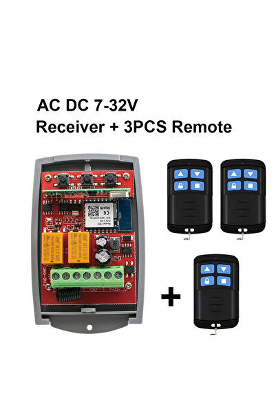 Choice4 7-32VReceiver 3XRF 433MHz Universal Tuya Smart wifi Garage Door Opene...