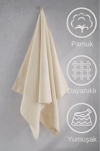 Karna Home Памучна единична кърпа жакард Karna Premium Zander