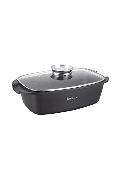 Herzog Roaster marmorat cu capac 32 cm HR-ROS32M