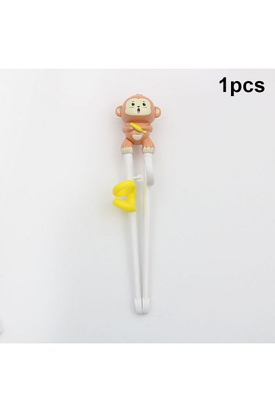 Choice monkey 1 pair of training chopsticks, children learning chopstick helper, beginner animal-shaped cho
