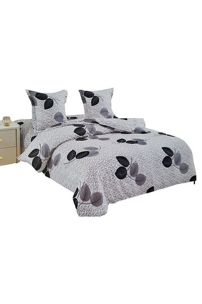 OEM Double Bedding Set 4 Pieces Cotton, 200x230cm Sheet, 180x230cm Duvet Cover, 75x75cm Pillowcases, C17