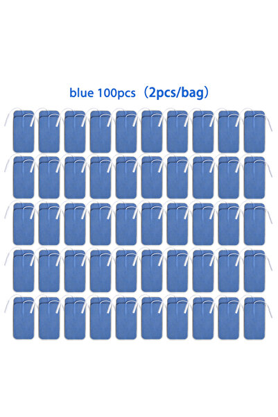 Choice5 100 قطعة زرقاء 5 × 9 سم 5 × 9 سم وسادات أقطاب كهربائية من القماش غير ...
