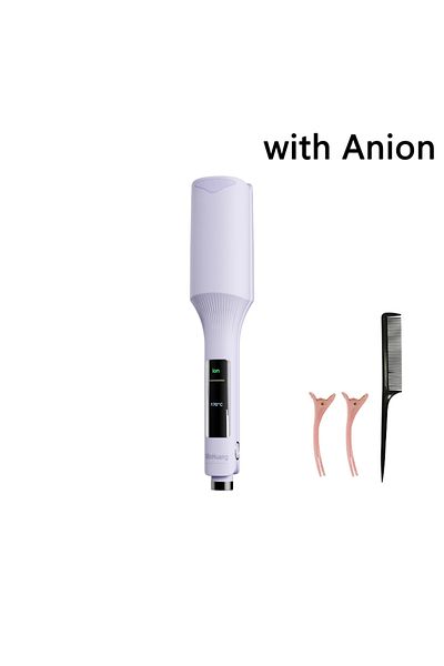 Choice4 EU purple with Anion 32mm Hair Wave Curling Iron Professional French Egg Roll Hair Curler Corrugated