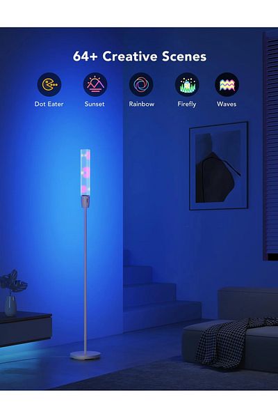 Govee Lampadar LED H6078 RGBICWW Cylinder, Wi-Fi + Bluetooth, 1500lumeni, Control Aplicatie, S