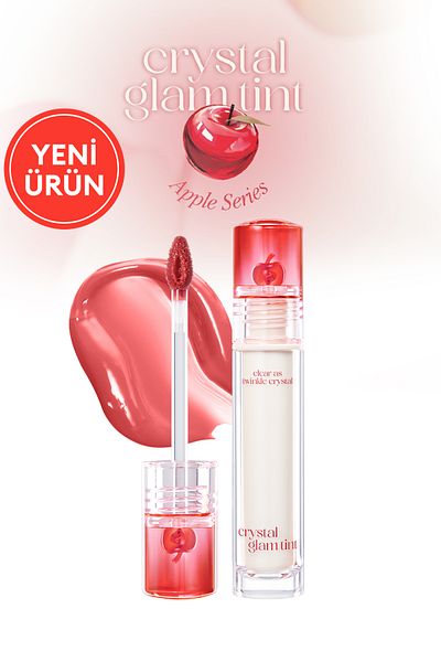 CLIO Intense Shimmer Tint Without Sticky Feeling Crystal Glam Tint (19 Baby Apple) Apple Series