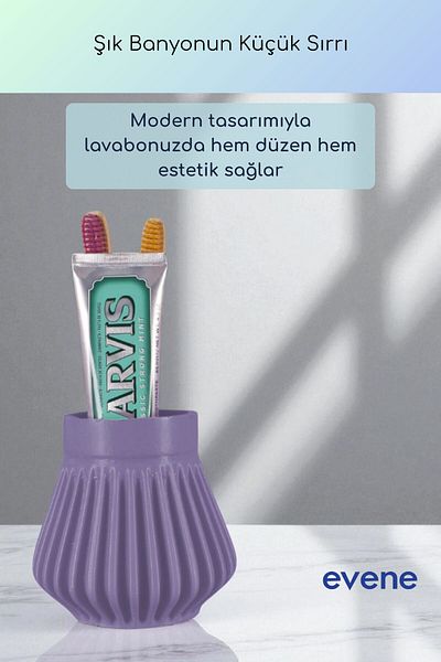 Evene Θήκη οδοντόβουρτσας Βάση οδοντόβουρτσας Βάση οδοντόβουρτσας Υπαίθριο μωβ Χρώμα Μοντέλο 83