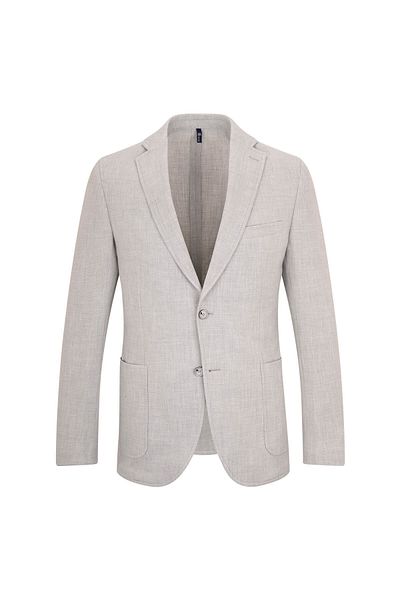 Hatemoğlu Gray Slim Fit Mono Collar Classic Jacket