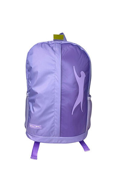 Slazenger حقيبة ظهر مدرسية أصلية مطبوعة بسحاب متعدد الأقسام