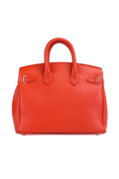 Posete Fagaras Edith Leather Purse - Orange, Genuine Leather Bag, Bags, Summer Bags, Genuine Leather