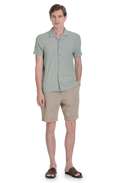 Hatemoğlu Green Regular Fit Collar Shirt