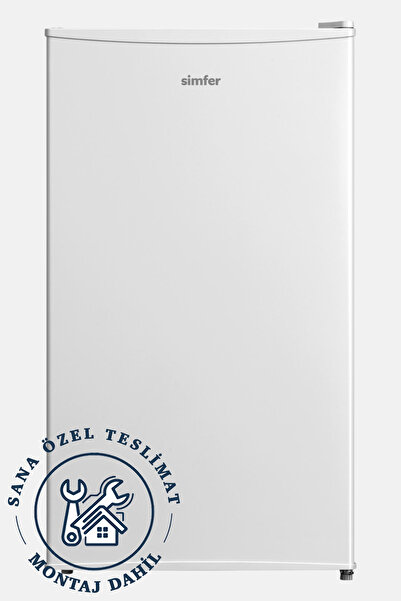 Simfer 2513 - 80 Lt Büro Tipi Buzdolabı – Beyaz | LED Aydınlatmalı, 4 Yıldız Dondurucu, Enerji Tasarruflu