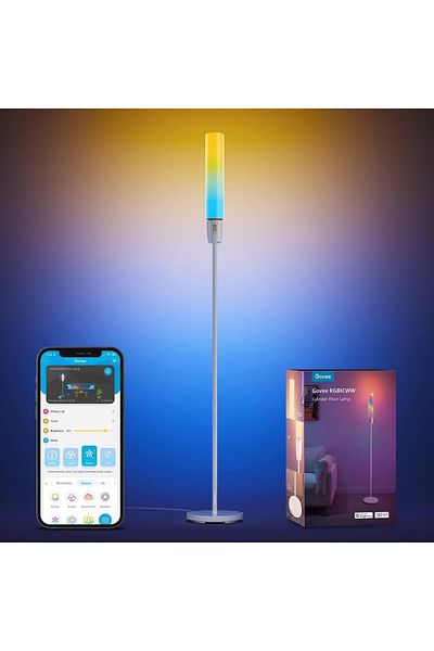 Govee Lampadar LED H6078 RGBICWW Cylinder, Wi-Fi + Bluetooth, 1500lumeni, Control Aplicatie, S