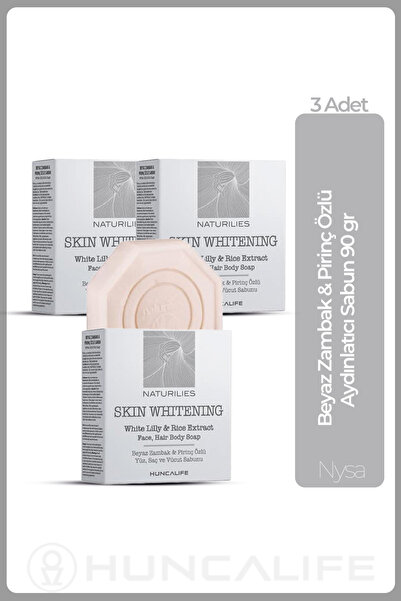 Huncalife Naturilies Skin Whitening Beyaz Zambak & Pirinç Özlü Aydınlatıcı Sa...
