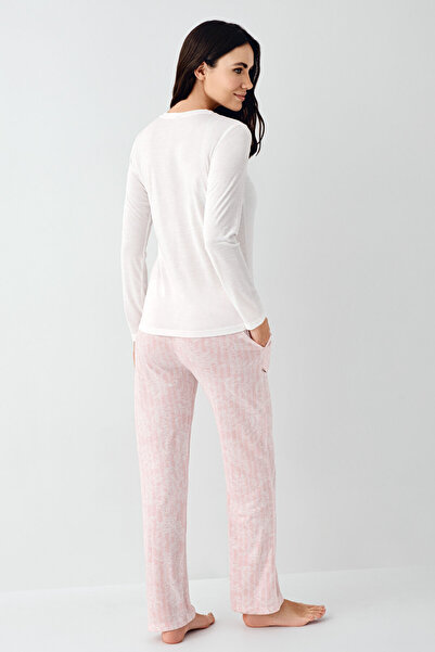 Pierre Cardin Kadın Beyaz Pijama Takımı