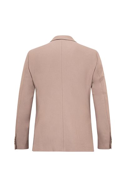 Hatemoğlu Mink Comfort Fit Pointed Collar Classic Jacket