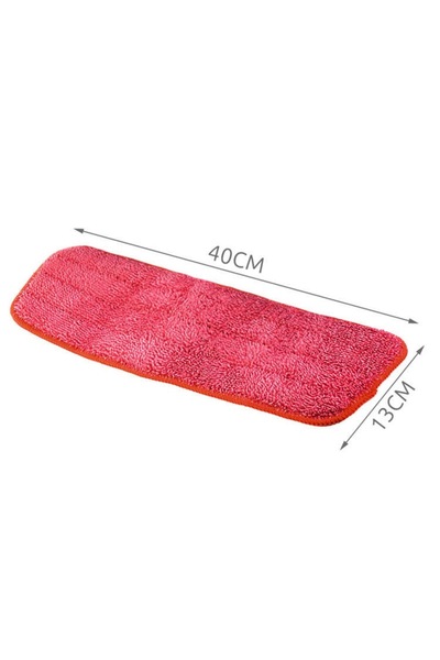 OEM Mop Replacement OM Market, 40 cm, Microfiber, Red