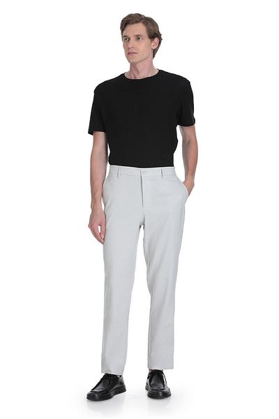 Hatemoğlu Stone Relaxed Cut Linen Jogger Pants with Side Pockets