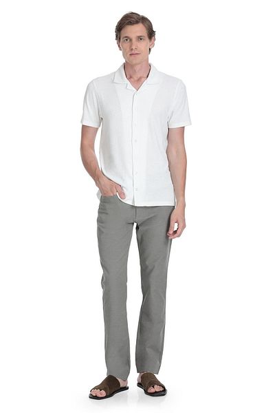 Hatemoğlu White Regular Fit Collar Shirt