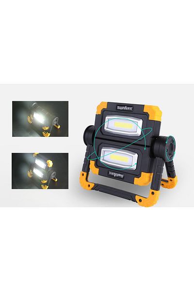 Supfire Portable LED projector G7, 20W, 1000lm, rechargeable, COB, 5000mAh battery