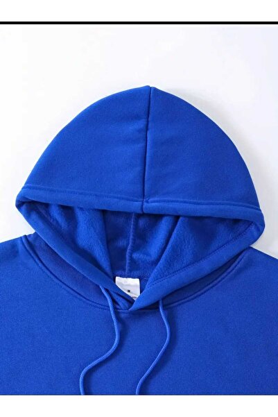 caddekombin Суитшърт с качулка, джобове и подплата от вълна Dream Bridge Printed Hooded Pocketed Wool-Lined Saks Sweatshirt