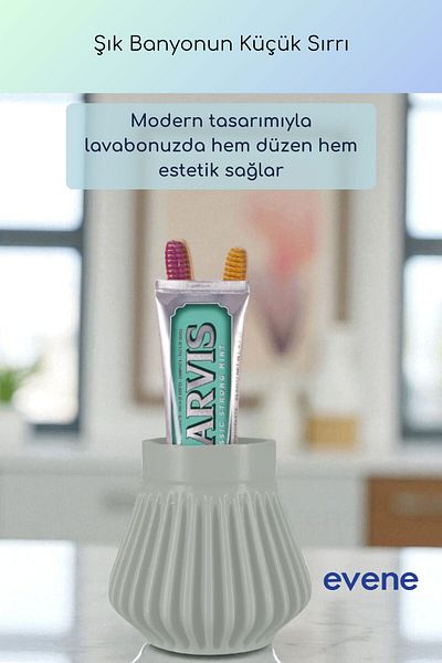 Evene Θήκη οδοντόβουρτσας Βάση οδοντόβουρτσας Βάση οδοντόβουρτσας Ανοιχτό γκρι Χρώμα Μοντέλο 83